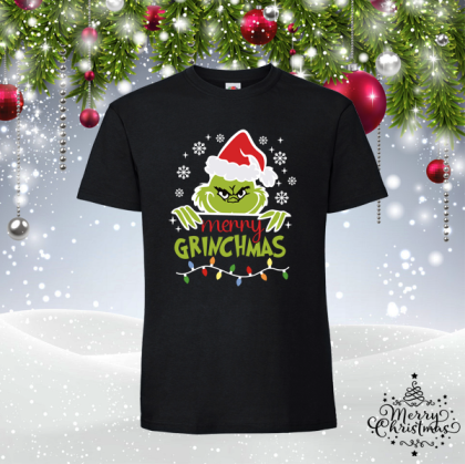 Забавна коледна тениска- Гринч