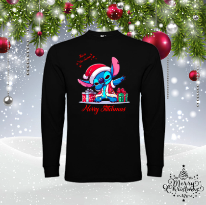 Мъжка коледна блуза - Стич