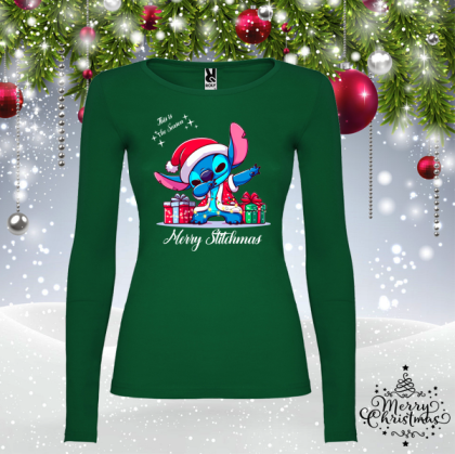 Забавна коледна блуза- Стич