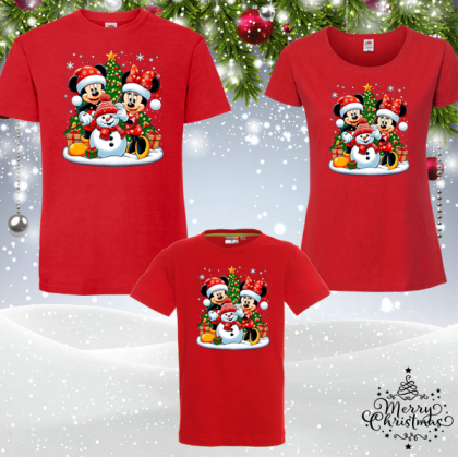 Коледен комплект- Мики и Мини Маус