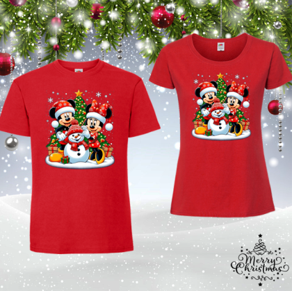 Коледен комплект- Мики и Мини Маус