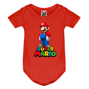 Цветно бебешко боди- Супер Марио