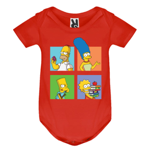 Цветно бебешко боди- Семейство Симпсън