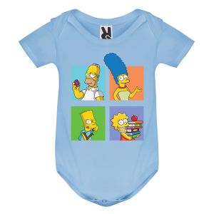Цветно бебешко боди- Семейство Симпсън