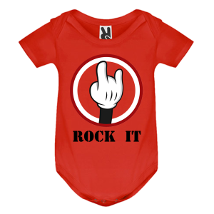 Цветно бебешко боди- Rock it