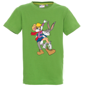 Цветна детска тениска- Лола и Бъгс Бъни
