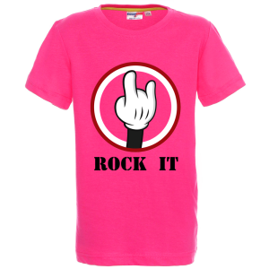 Цветна детска тениска- Rock it