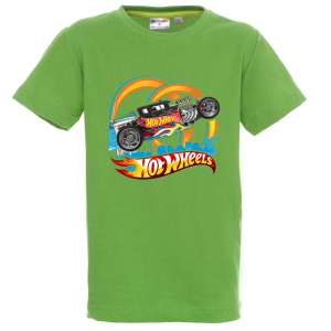 Цветна детска тениска- Hot Wheels