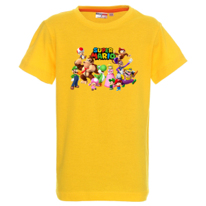 Цветна детска тениска- Супер Марио