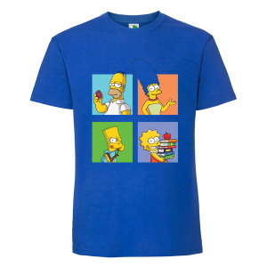 Цветна мъжка тениска- Семейство Симпсън