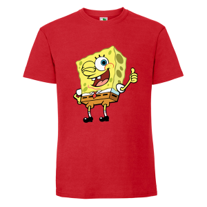 Цветна мъжка тениска- Спондж Боб