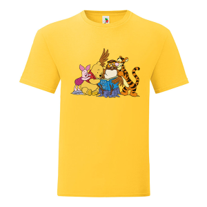 Цветна мъжка тениска- Мечо Пух