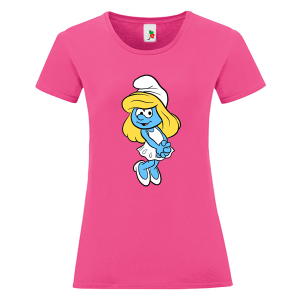 Цветна дамска тениска- Смърфиета