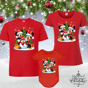 Коледен комплект- Мики и Мини Маус