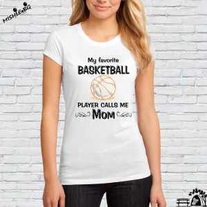 Дамска бяла тениска- Basketball