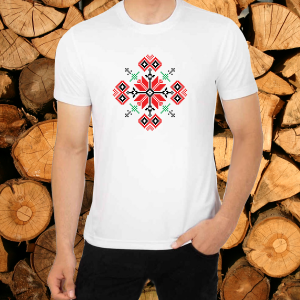 Мъжка тениска с фолклорни мотиви
